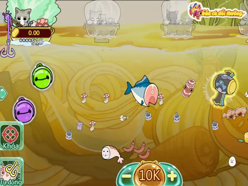 Hướng dẫn thủ thuật chơi Mèo bắt cá thắng lớn