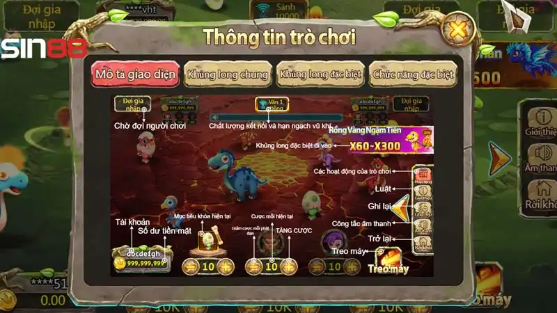 Thủ thuật chơi Bắn khủng long dễ dành thắng lợi