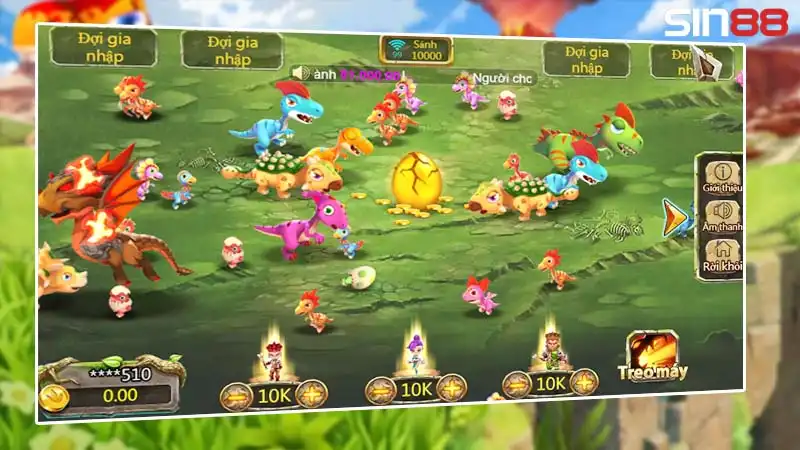 Bắn khủng long theo đàn vô cùng hữu hiệu