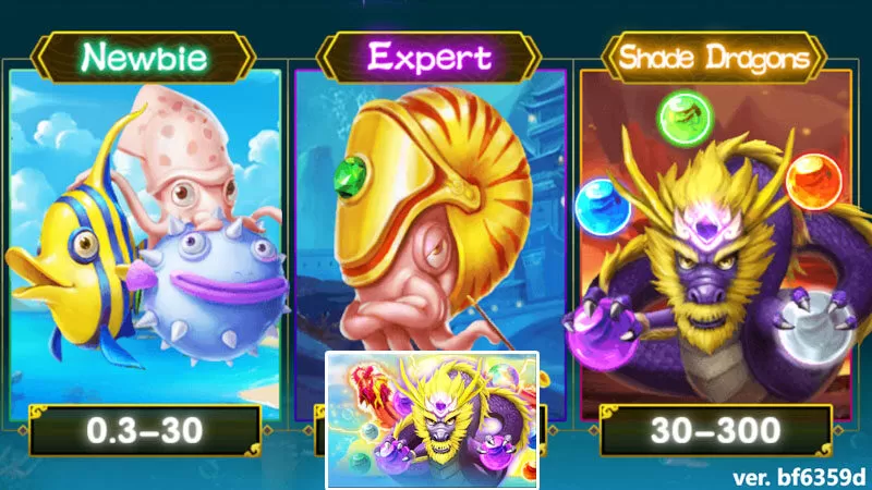 Phòng chơi đa dạng game ngũ long săn cá 